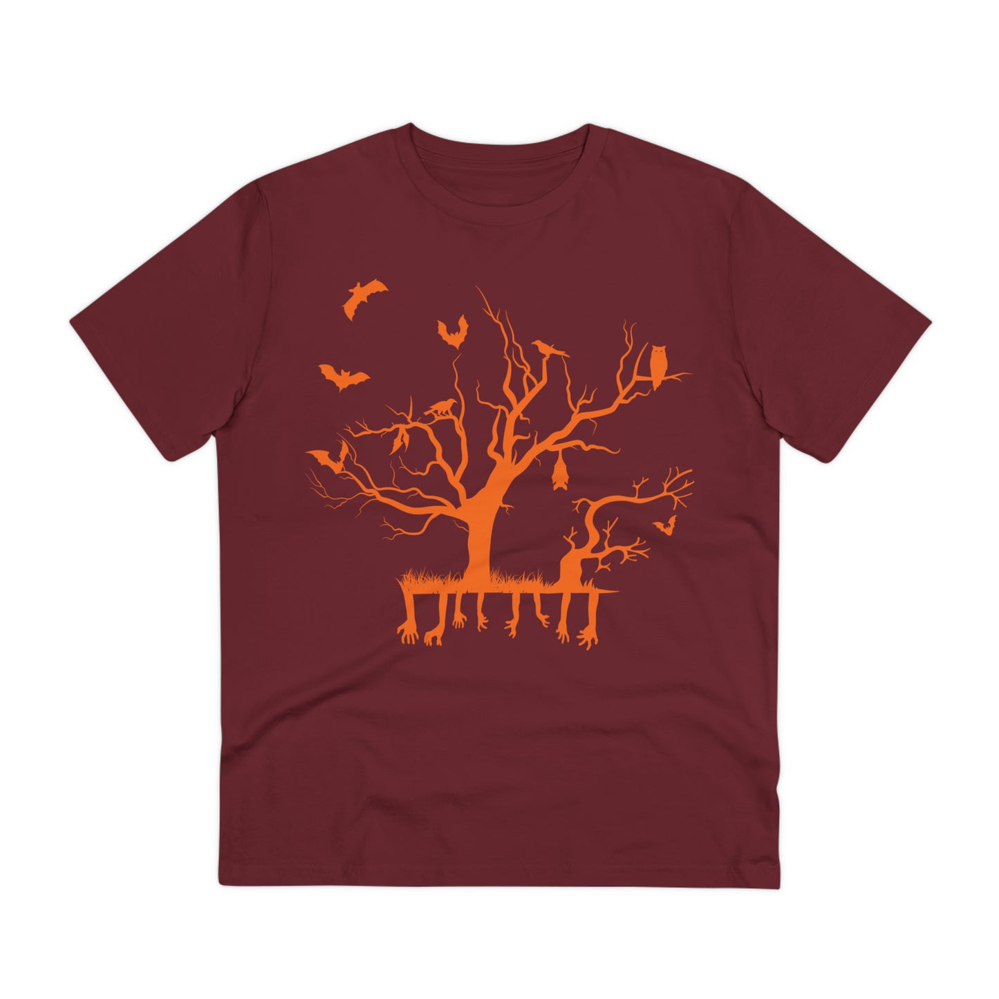 Halloween Zweig Orange Bio Creator T-Shirt - Unisex