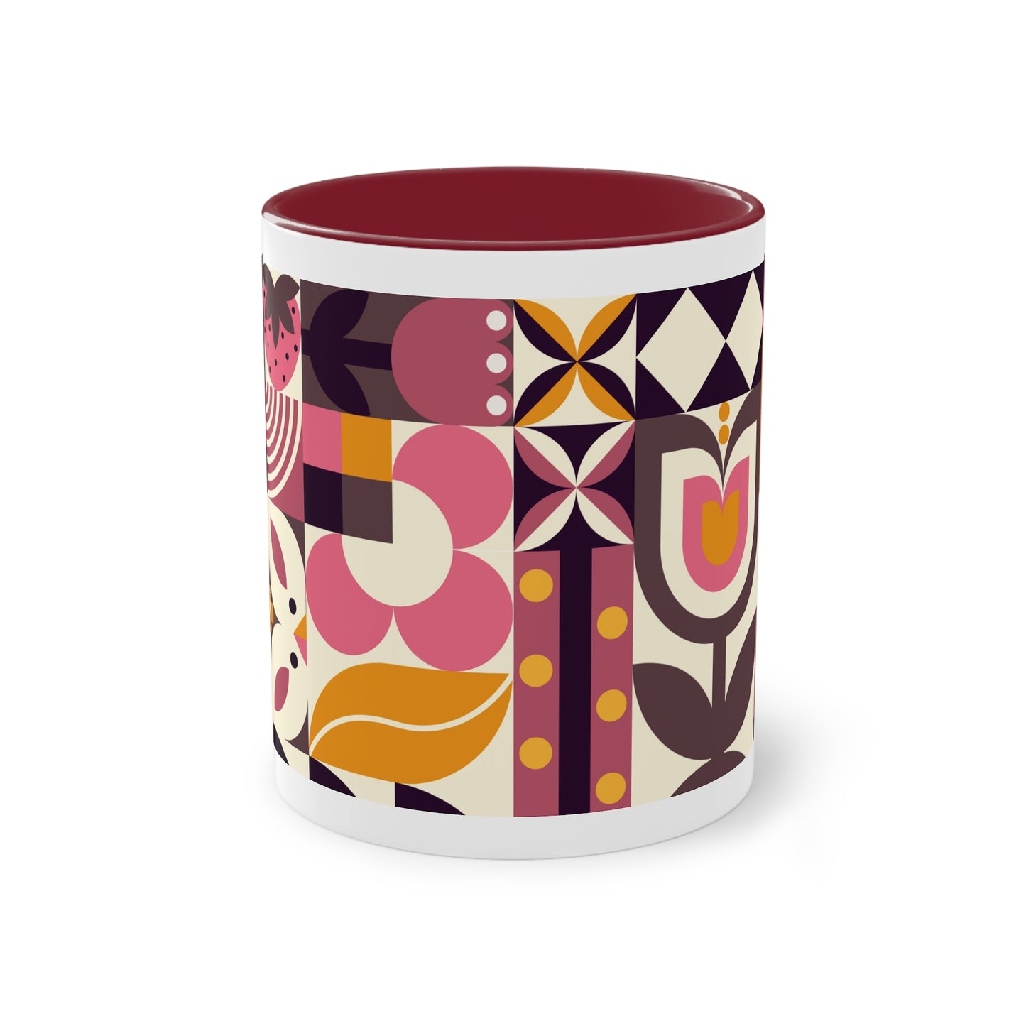 Tasse à café bicolore style Bauhaus Spring Love, 0,33 l, 11oz