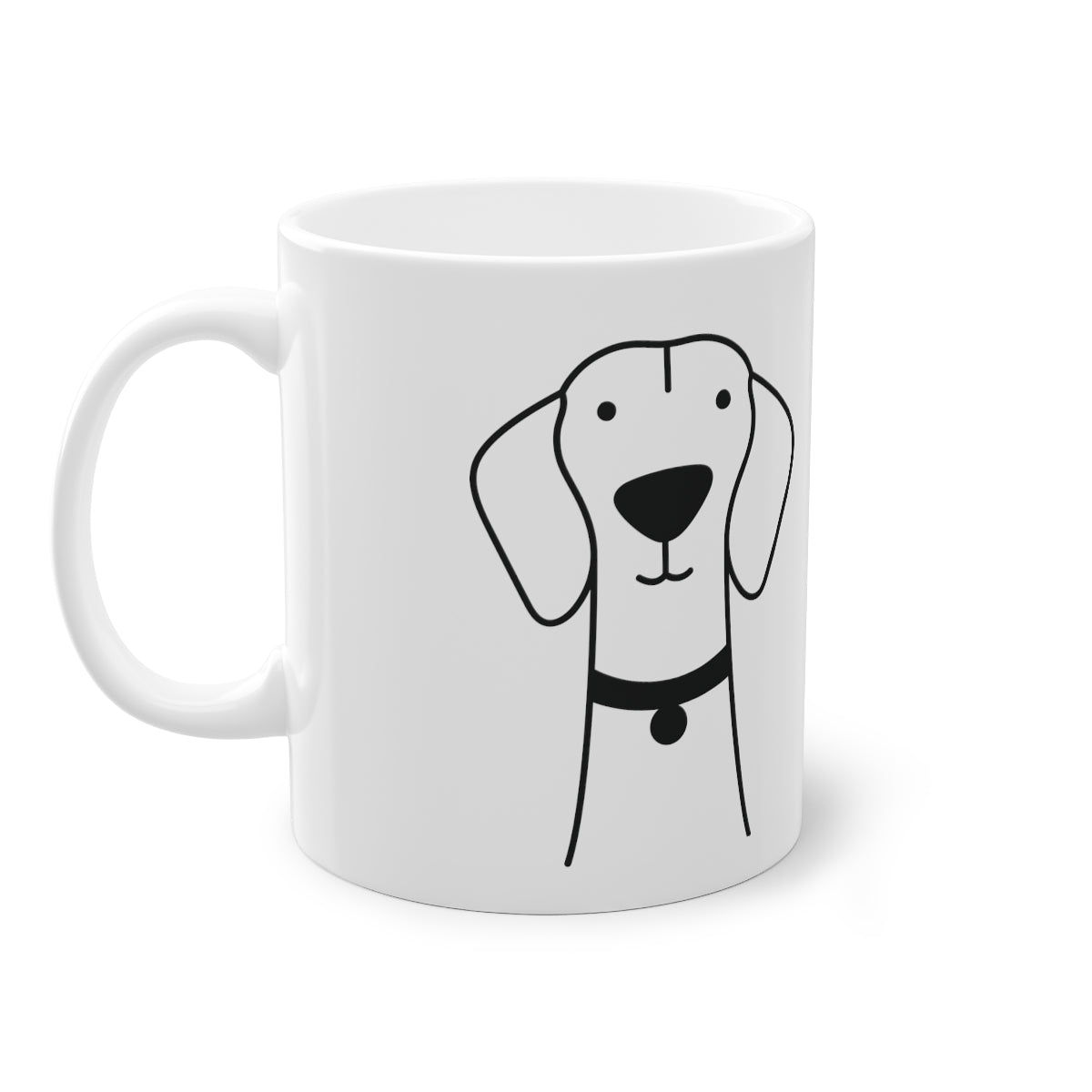 Niedlicher Hund Vizsla Becher, weiß, 325 ml / 11 oz Kaffeebecher, Teebecher für Kinder, Kinder, Welpenbecher für Hundeliebhaber, Hundebesitzer